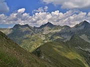 52 Bella vista sui Laghi di Porcile saliti stamattina e sulle cime soprstanti